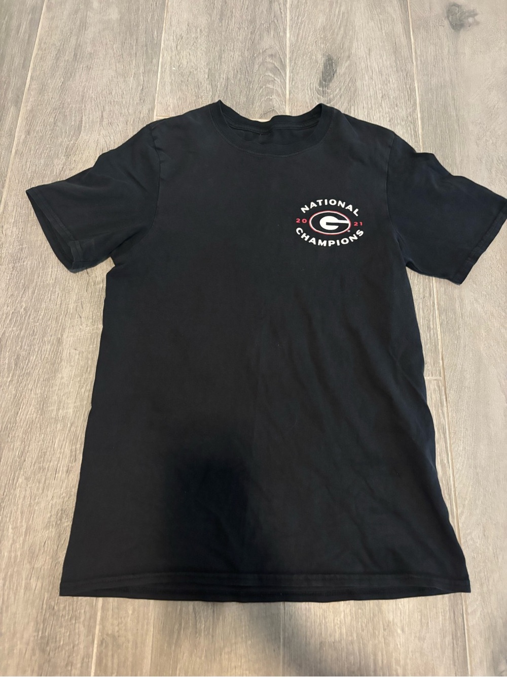 Georgia Bulldogs National Champions Black Short Sleeve T-Shirt